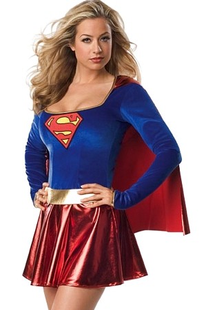 Supergirl Superwoman sexy Kostüm Held Heldin