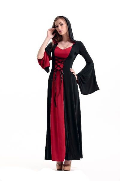 Zauberin, Hexe Luxus Robe - Mittelalter - Kostüm Halloween. Karneval, Fasching 2024